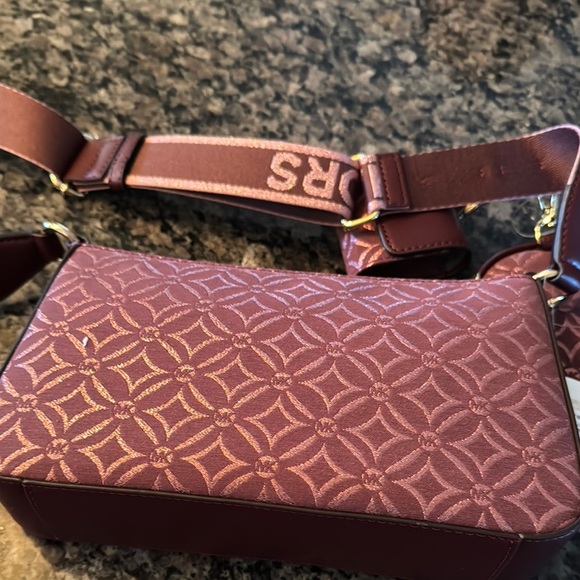 Michael Kors pink Metallic embossed jet set travel Crossbody Bag NWT - Picture 10 of 15